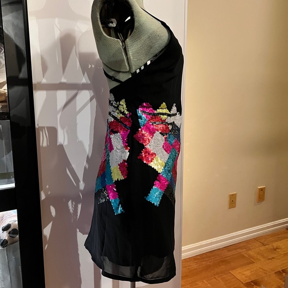 NASTY GAL XXS sequin color pop party dress - Picture 4 of 5